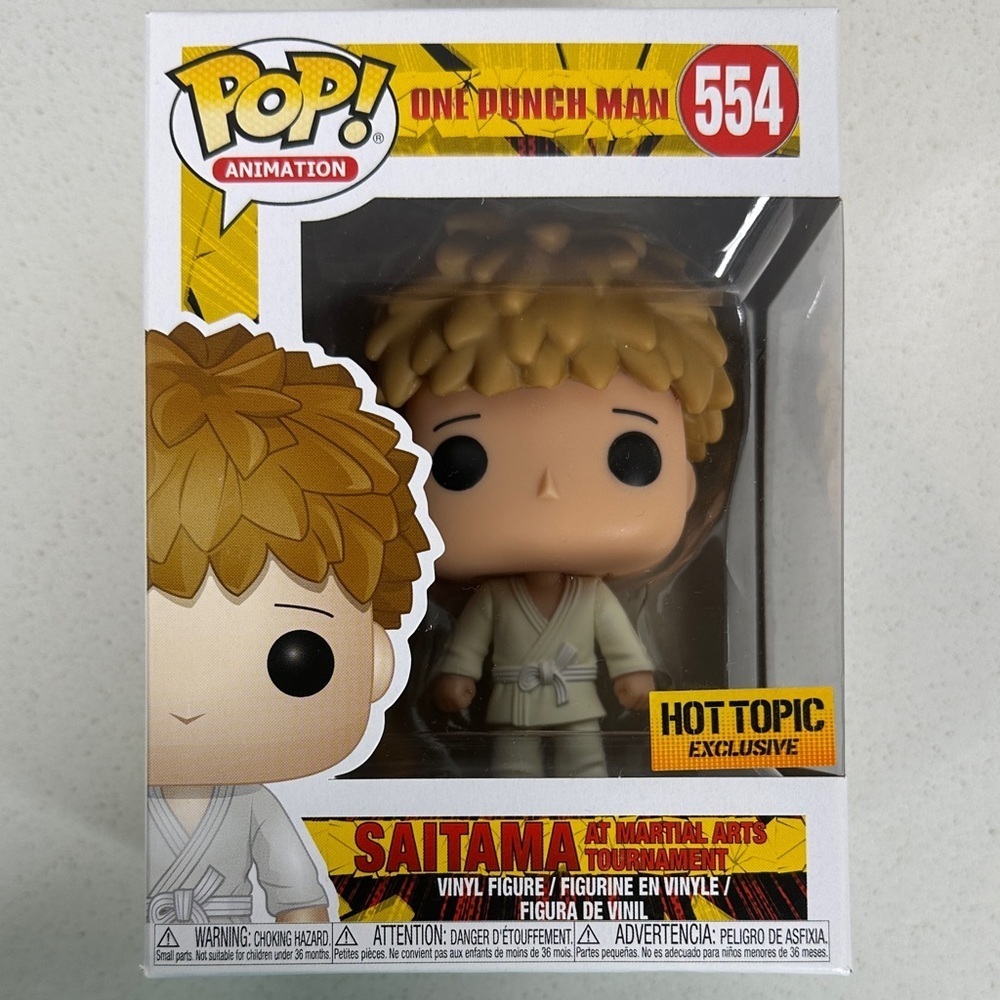 Funko Pop! One Punch Man Saitama #554 Hot Topic Exclusive Figure